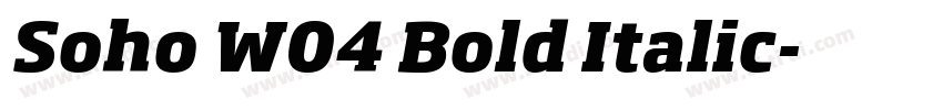 Soho W04 Bold Italic字体转换